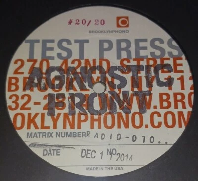 AGNOSTIC FRONT No One Rules LP Test Press #20/20 RARE Madball Abused Antidote NY - Image 1 of 4