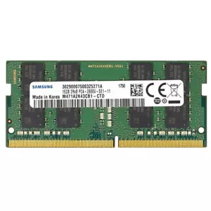 SAMSUNG 16GB 2RX8 DDR4 SODIMM PC4-21300 2666MHZ 260 PINES MEMORIA M471A2K43CB1-CTD - Imagen 1 de 5
