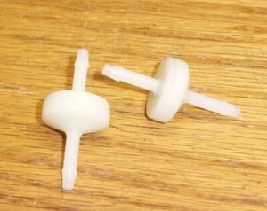 **DOS** 1/8" válvula de retención de alto flujo silicona nailon - laboratorio neumático automático hidráulico - Imagen 1 de 1
