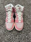 Nike Dunk High Hoops Pack Pink Sneakers DX3359-600 Women Size 7 Valentines