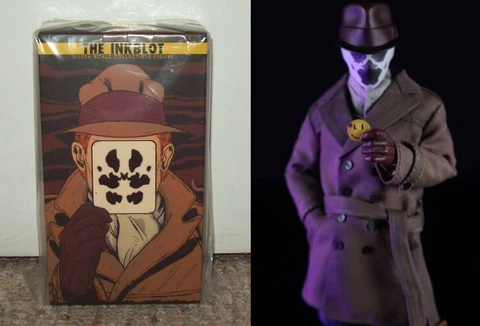 The Inkblot Filix Toys 1/12 Action Figure 6" Rorschach Watchmen New USA Seller Cover