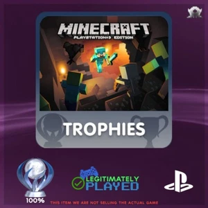 Minecraft PS3 Platinum Trophy Service (Base Game ONLY) - LEGITIMATELY PLAYED - Picture 1 of 1