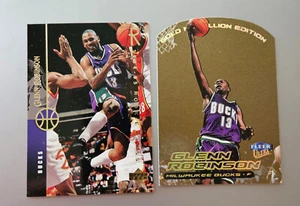 Glenn Robinson 1999 Fleer Ultra Gold Medallion Die Cut #78G + 1995 UD RC - Picture 1 of 6