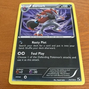Blister Zoroark 71/114 blanco y negro exclusivo hielo agrietado holograma raro casi nuevo - Imagen 1 de 6