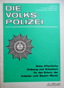 DIE VOLKS-POLIZEI 4- 1985 Konstatin Tschernenko Michail Gorbatschow VoPo DDR ABV - Picture 1 of 3