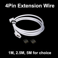 4Pin Extension Wire Cable Cord Connector For RGB 5050 3528 LED Strip Lights Lamp