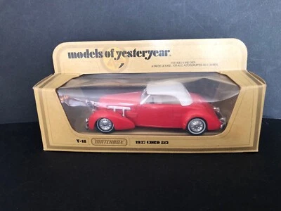 MATCHBOX MODELS OF YESTERYEAR 1937 CORD 812 Y-18 - Neuf avec boite abimée - Photo 1/4