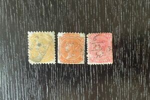 3er Set frühes Südaustralien, Tasmanien Briefmarken gebraucht scharniert selten 1800er