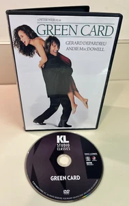 Green Card DVD, 1990 Romantic Comedy, Gerard Depardieu, Andie MacDowell, Bonus - Picture 1 of 3