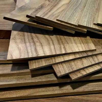 WOOD-HAWK BLACK WALNUT 1/4" x 8" x 12" Thin Wood Lumber Board Scroll Craft Pack of 5 or 10