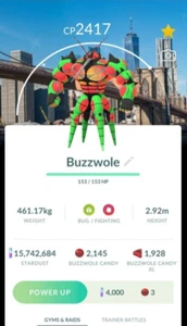 Shiny Buzzwole sfondo New York Go Fest 2024 ✨Pokemon Trade✨ - Foto 1 di 1