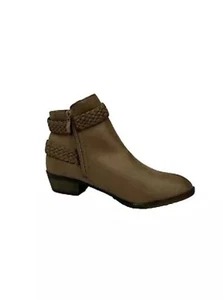 Women's inch high zip up ankle booties with adjustable buckle and velvet suede - Picture 1 of 6