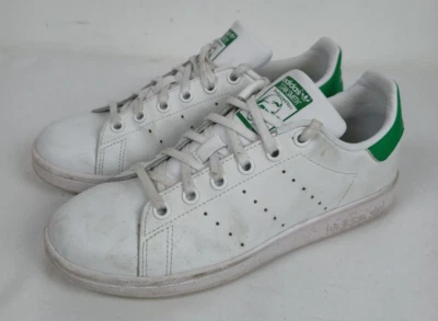 Adidas Stan Smith Originales Entrenadores Damas Blanco Verde Reino Unido 4 Foto 1 de 4