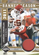 2011 Limited Banner Season Jersey Prime #15 Jamaal Charles 41/50 JERSEY
