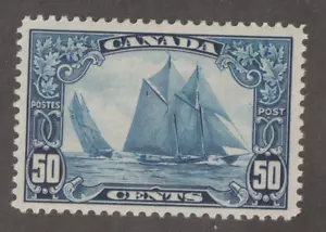 Canada Bluenose "Man on the Mast" variety Un 158iii rare XF Mint Hinged CV $2500 - Picture 1 of 2