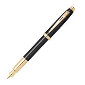 Pluma estilográfica Sheaffer 100 lacada en negro con punta flexible de acero ino - Imagen 1 de 5