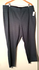 Women's Stretch Pants-Roz & Ali-Rayon-Nylon-Spandex-Teal Black-20W-Fast Shipping