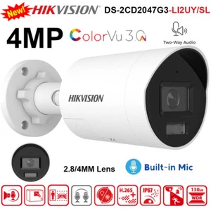 Hikvision DS-2CD2047G3-LI2UY/SL 4MP Smart Hybrid Light ColorVu Bullet Camera - Picture 1 of 11
