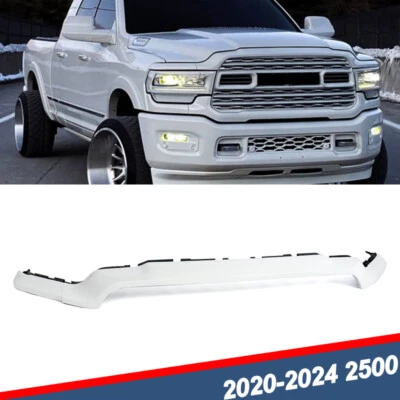 For 2019 2020-2024 Ram 2500 3500 Bright White Front Upper Grille Molding Trim - Image 1 of 4