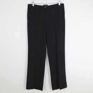 Emporio Armani Dress Pants Wool Womens 8 Tailored Straight Leg Black Dots Career - Picture 1 of 9