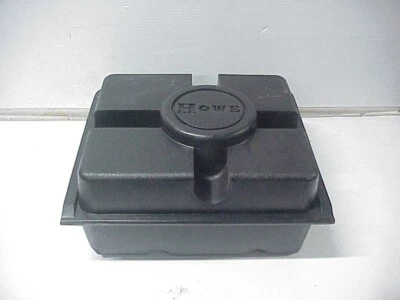 Howe Black Plastic Tote for Holley Carburetors NASCAR NHRA IMCA UMP Foto 1 de 4