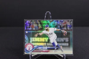 2018 Topps Series 1 ROUGNED ODOR RAINBOW FOIL #56 Texas Rangers - Picture 1 of 1