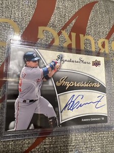 2009 Upper Deck Signature Stars Impressions #AG Alberto Gonzalez Autograph 05/28