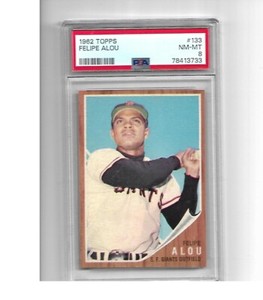 1962 Topps Baseball #133 Felipe Alou PSA