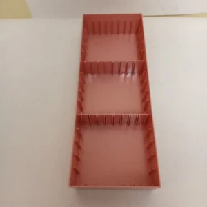 Vintage Cassette Tape Storage Tray Holds 15 Cassettes Pink - Picture 1 of 5