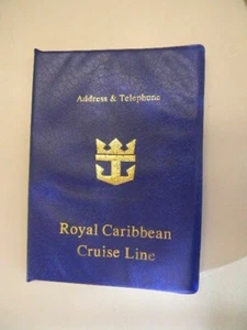 Vintage ROYAL CARIBBEAN CRUISE persönliches Adress- & Telefonbuch - ca. 6”x5” - Bild 1 von 3
