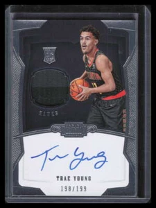 2018-19 Panini Dominion 180 Trae Young Rookie Jersey Auto 198/199 - Picture 1 of 2