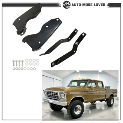 Soportes de parachoques trasero negros para camioneta Ford f250 f350 F-250 F-350 1964-1979 Foto 1 de 4