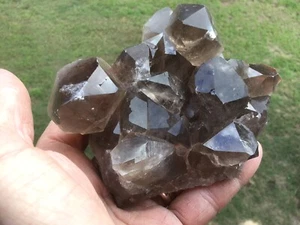 Smokey Quartz Specimen hematite inclusions - Picture 1 of 9