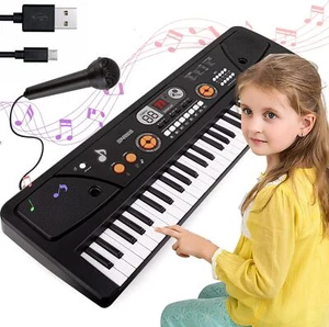 Piano for Kids with Microphone, Kids Piano Keyboard for Beginners Portable El... - Picture 1 of 9