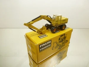 NZG FAUN FRISCH HM1035 HYDRAULIC WHEELED EXCAVATOR - YELLOW 1:50 - GOOD IN BOX - Imagen 1 de 8