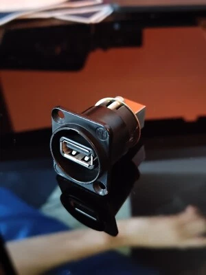 Neutrik NAUSB-WB USB A to B Chassis Panel Mount. Reversible x 2 Pack - Image 1 of 2