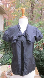 OSCAR de la RENTA Otoño 2008 Chaqueta de Vestir Negra Seda Blazer 4 NUEVAS ETIQUETAS $890 - Imagen 1 de 4