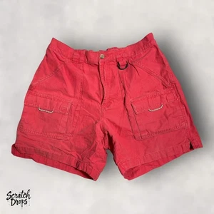 Columbia Mens Medium Red 100% Cotton Cargo Shorts Outdoor Hiking Gym Apparel M03 - Picture 1 of 3