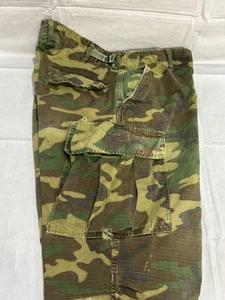ISSUES Trousers Mans Pants Tropical Combat Poplin Pocket Vintage Vietnam Army US - Picture 1 of 14