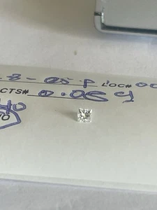 2.4mm natural diamond loose Princess Cut Vs  1=0.08 very very clean White 4 Sure - Picture 1 of 4