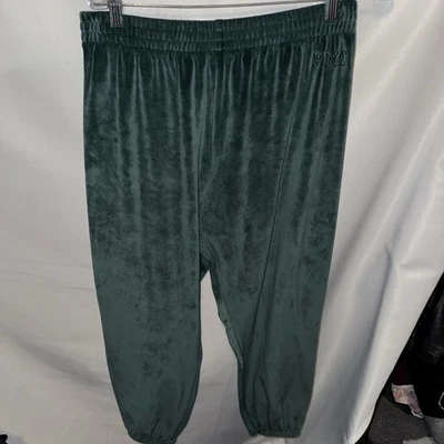 Pantalones deportivos Victoria's Secret rosa de terciopelo para mujer talla L verde suave jogger Foto 1 de 4