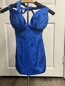 Pinup Couture Badeanzug royalblau Einteiler, Damen XS - Bild 1 von 7