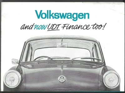 Volkswagen UDT Finance 1963 Reino Unido mercado plegable folleto de ventas Beetle Transporter  Foto 1 de 2