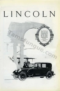 1926 Lincoln Motor Co Autos Autos Vintage MAGAZIN DRUCKANZEIGE Wanddekoration! (4833) - Bild 1 von 1