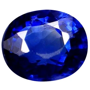 0,33 quilates hipnotizante ovalado (4 x 3 mm) Ceilán térmico - Zafiro azul de Sri Lanka - Imagen 1 de 1
