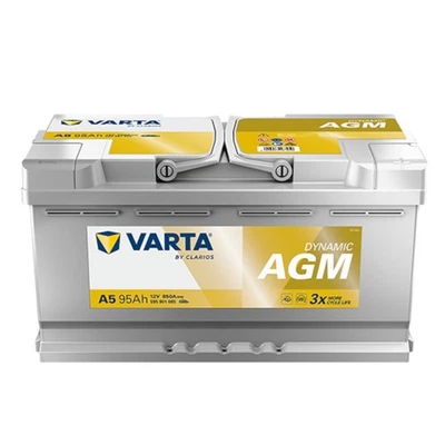 VARTA G14 Silver Dynamic AGM 95Ah Autobatterie 12V 850A B13 Batterie 595 901 085 - Bild 1 von 3
