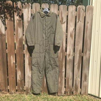Vintage Military Quilted Coveralls No Tag - Image 1 of 4