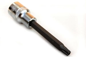Torx Nuss T30, 1/2 Zoll, mit Stirnloch, 100mm lang, S2 Stahl - Bild 1 von 1