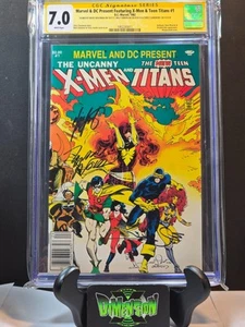 MARVEL & DC PRESENTE X-MEN & TEEN TITANS #1 CGC/SS GRADO 7.0 FIRMADO POR VARIOS - Imagen 1 de 5