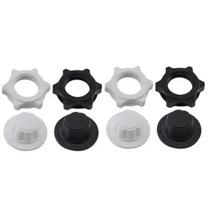 3X(4 Stück Weiß/Schwarz Boden Lüfter Basis Befestigung ABS Textur Basis Befestigungen9221 - Bild 1 von 8